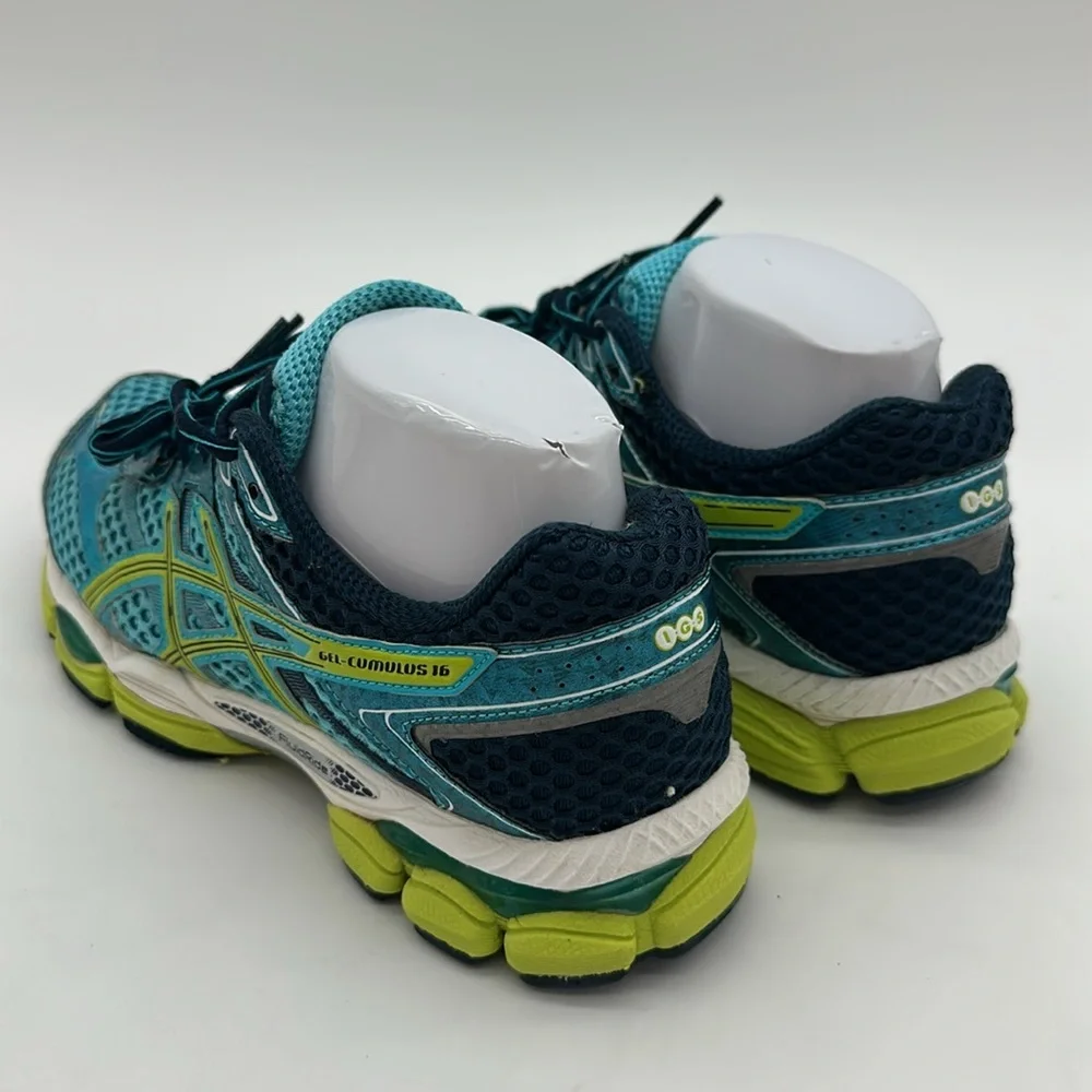 Asics Gel-Cumulus 16 Women's Shoes Athletic Walking Running Gym Blue Green Size7